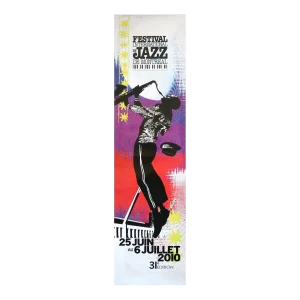 2010 Montreal International Jazz Festival Poster, (Man With Saxophone)