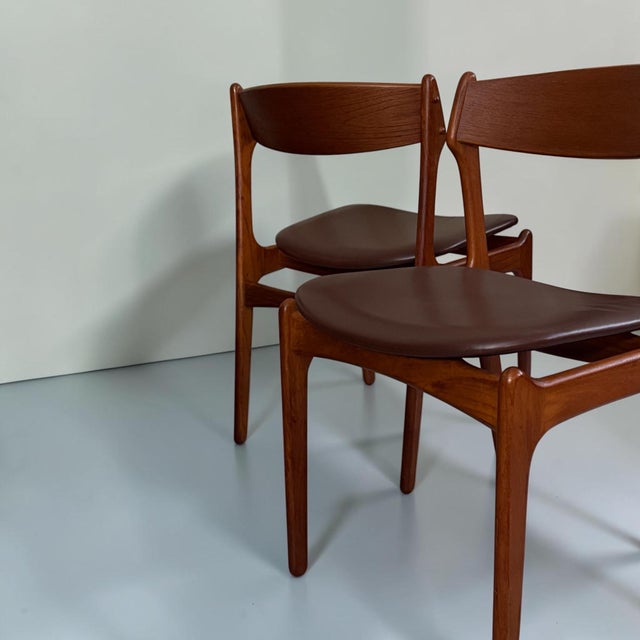 1960s Danish Teak Dining Chairs by Erik Buch for O.D. Møbler, Denmark, 1960s, Set of 4 For Sale - Image 5 of 9