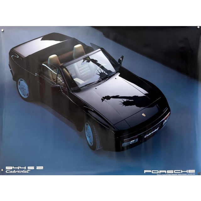 Blue 944 S2 Cabriolet Porsche Poster, 1988 For Sale - Image 8 of 8