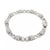 1990s Charriol Diamond Bracelet 18k White Gold Square Link Design For Sale - Image 5 of 8