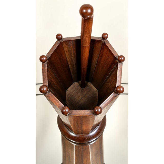 Art Deco Carved Wood Umbrella Stand, 1890s For Sale - Image 4 of 9