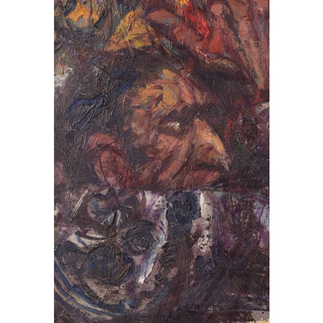 Alvaro, Battle Scene, 1960s, Oil on Canvas, Framed For Sale - Image 6 of 16