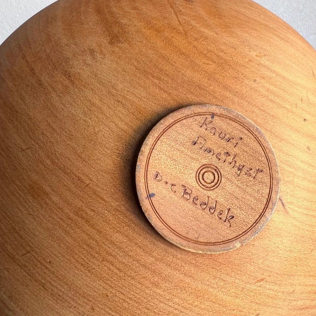 Modernist Art Sculptural Kauri Wood Bowl Beddek Nz For Sale - Image 12 of 12
