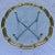 Mid-Century Modern Chrome X-Base Coffee Table Having Scalloped Brass Glass For Sale - Image 10 of 13