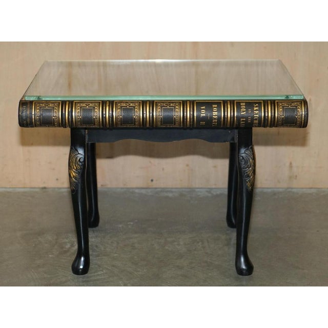 Faux Book Topped Side Tables on Cabriole Legs, Set of 2 For Sale - Image 18 of 18