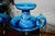 Rimini Blue Ceramic Candlesticks by Aldo Londi for Bitossi, Italy, 1960, Set of 2 For Sale - Image 3 of 8