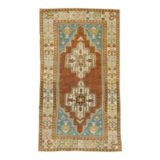 Turkish Vintage Rug 3'6" x 6'3" #17953 For Sale