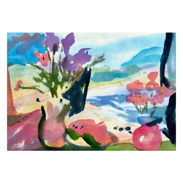 Modern Les Anderson Watermelon Still Life Painting For Sale - Image 3 of 4