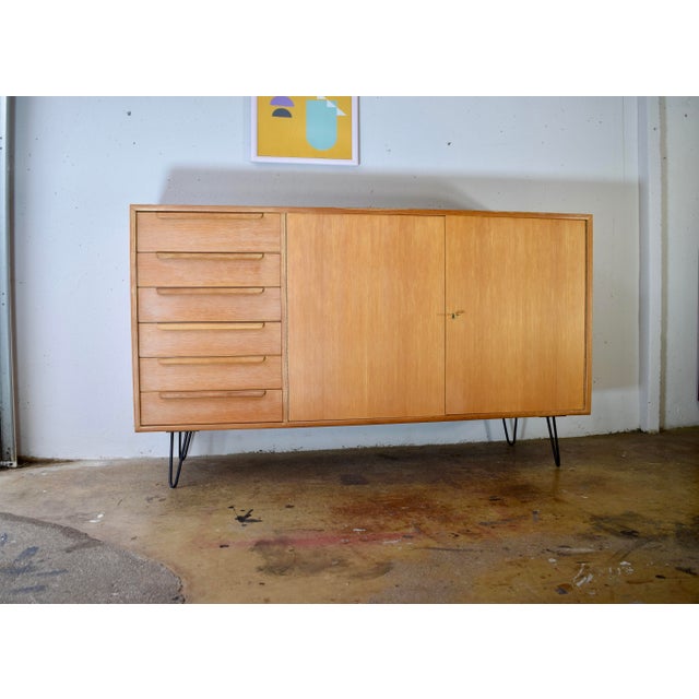 Black Sideboard in Oak from WK Möbel, 1960s For Sale - Image 8 of 8