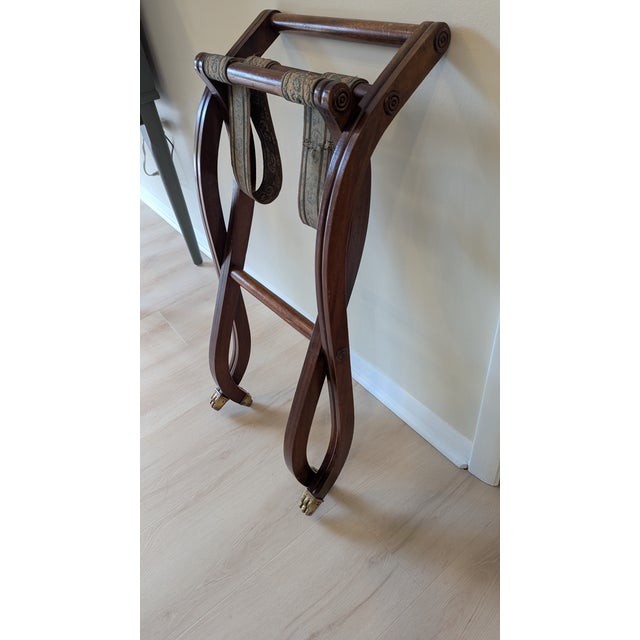 Mid 20th Century Mahogany Luggage Rack For Sale - Image 11 of 12