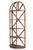Wood Restoration Hardware; Tall Reclaimed Wood Etagere Dome Book Case For Sale - Image 7 of 9