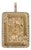 Men’s 14k Yellow Gold 2.34ct Halo Diamond King of Diamonds Card Drop Pendant For Sale