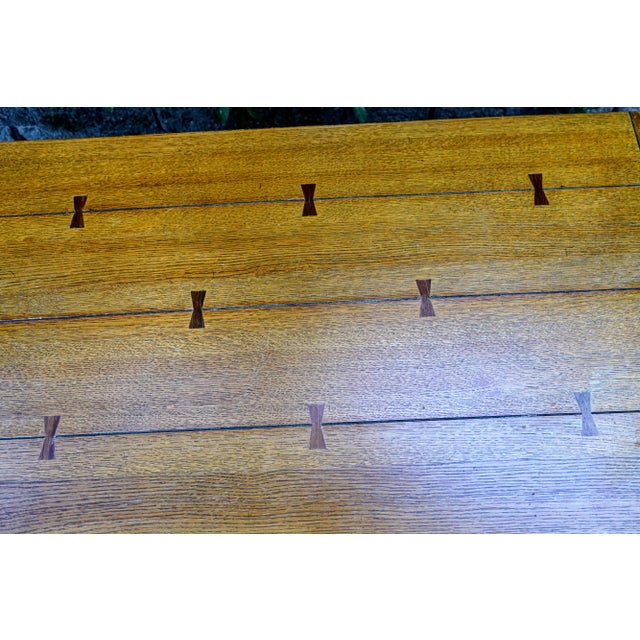 Lane Altavista Bow Tie Joinery Craftsman Style Coffee Table For Sale In Washington DC - Image 6 of 13