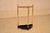 Circa 1950's cast brass and iron umbrella or cane stand from England. The stand is in a demilune shape, which is nice for...