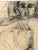 Figurative Vintage Original Charcoal Drawing of Male For Sale - Image 3 of 7