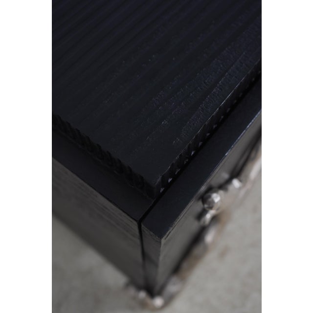 Black Global View Branch 3 Door Modern Console Cabinet For Sale - Image 8 of 18