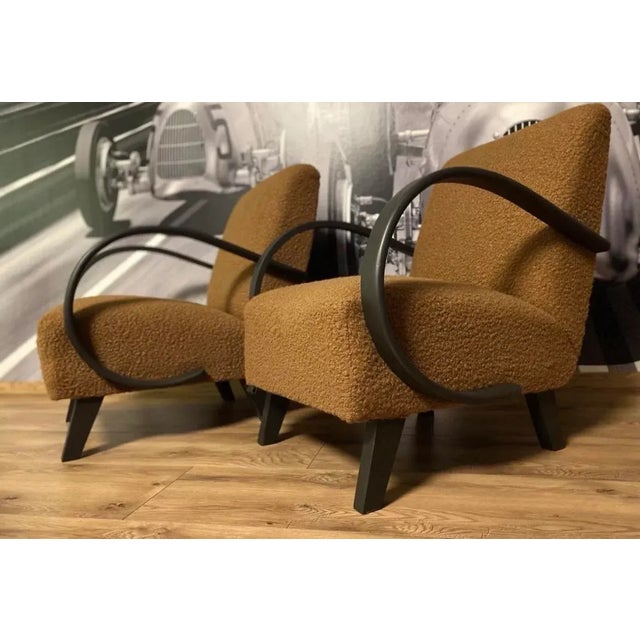 Set of Art Deco Armchairs by Jindřich Halabala for Up Závody, 1930s For Sale - Image 9 of 13