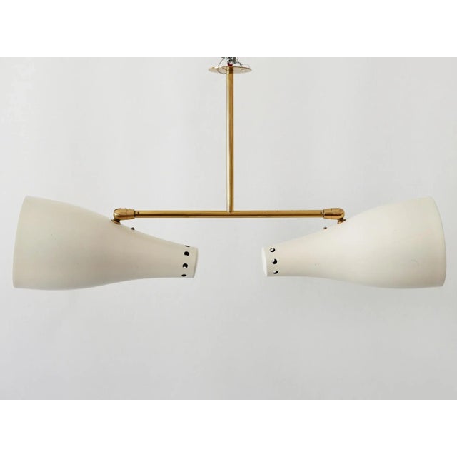 Mid-Century Modern Two-Armed Sputnik Pendant Lamp, Austria, 1950s For Sale - Image 15 of 18