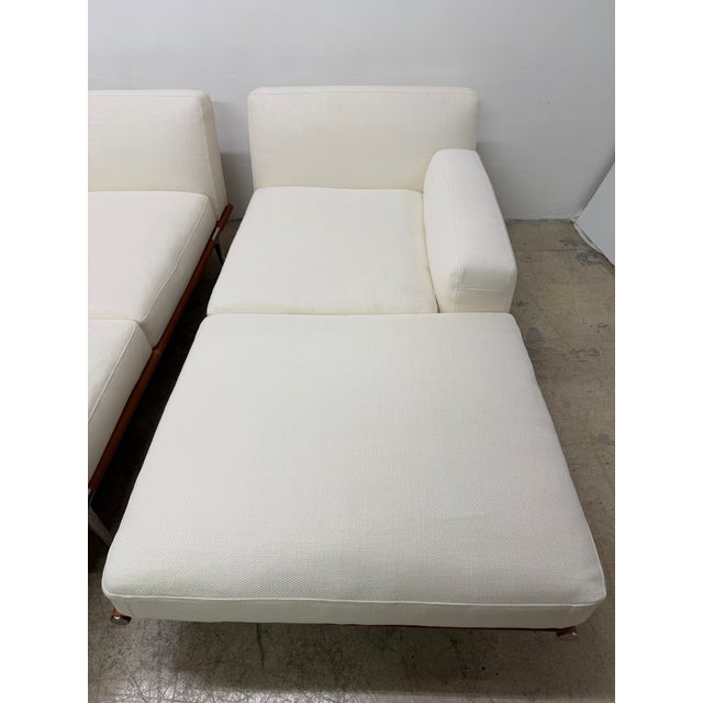 Let It Be Modular Fabric and Leather Daybeds for Poltrona Frau - A Pair For Sale - Image 13 of 18