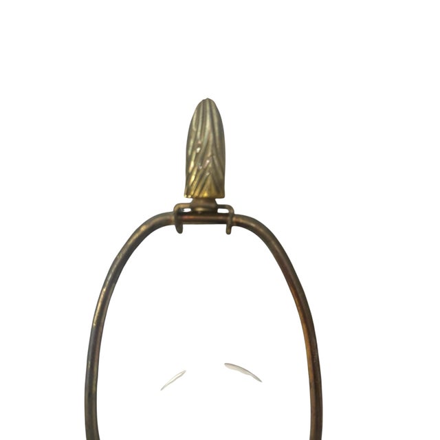 1990s Top Brass Neoclassical Solid Brass Column Table Lamps - a Pair For Sale - Image 10 of 13