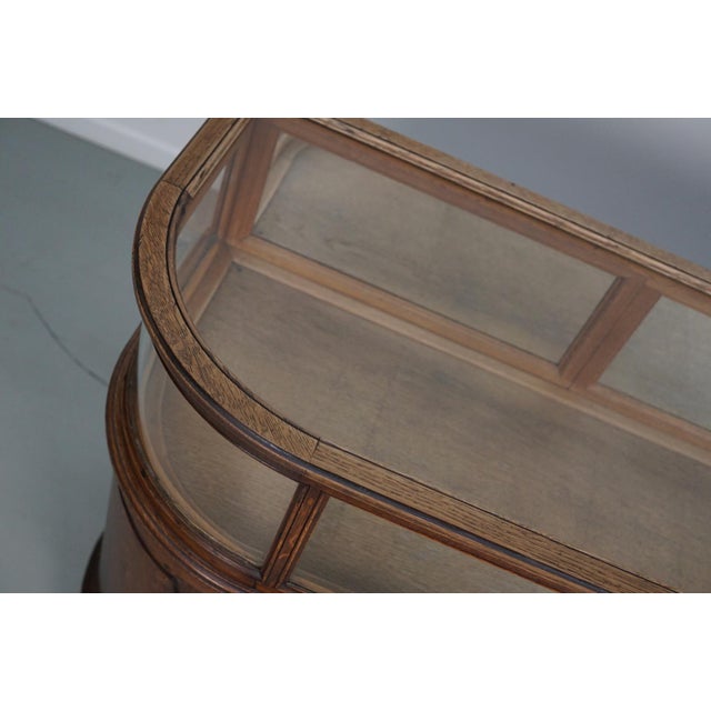 Antique Early 20th Century French Oak Jewelry Cabinet For Sale - Image 15 of 18
