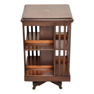 Antique Edwardian Revolving Bookcase, 1900s For Sale