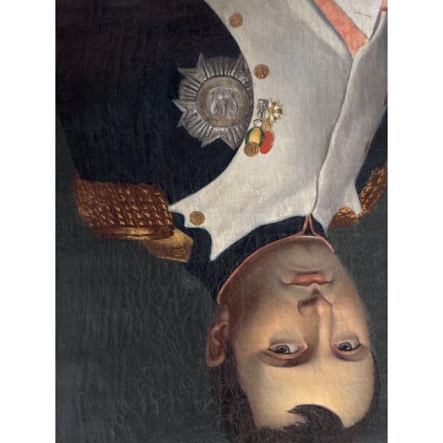 After Jacques-Louis David, Portrait of Napoleon I, 19th Century, Oil Painting on Canvas, Framed For Sale - Image 5 of 12