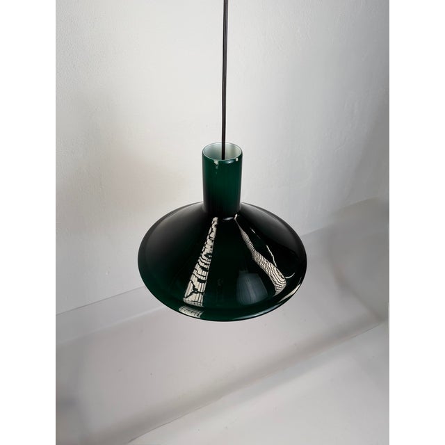 Glass P&T Pendant Lamp by Michael Bang for Holmegaard, 1972 For Sale - Image 7 of 9