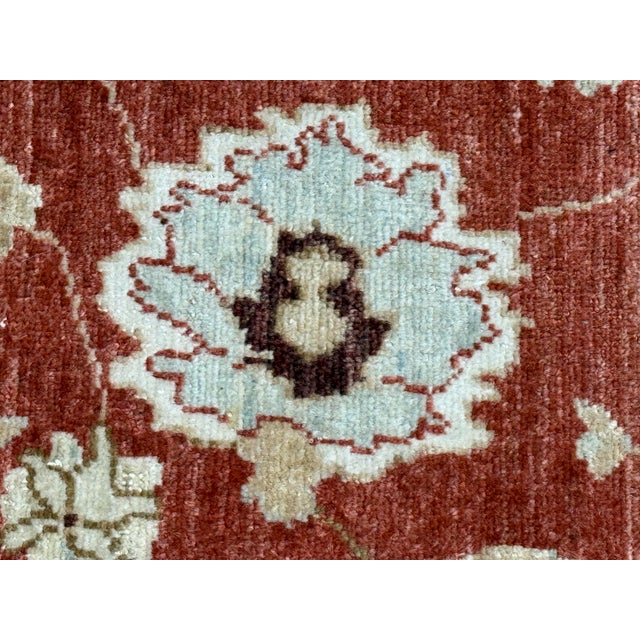 6ft 5in × 8ft 2in Persian Style Oushak Wool Area Rug For Sale - Image 10 of 12