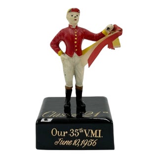 Vintage the 21 Club Nyc Vmi Alumni Equestrian Jockey Paperweight For Sale