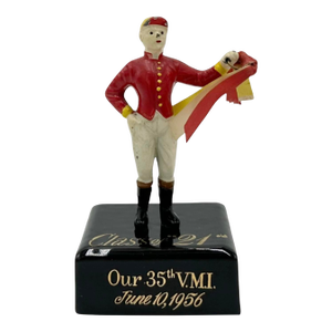 Vintage the 21 Club Nyc Vmi Alumni Equestrian Jockey Paperweight