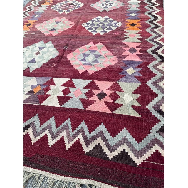 Mid-Century Turkish Anatolian Kilim Rug, 1950s For Sale - Image 11 of 18