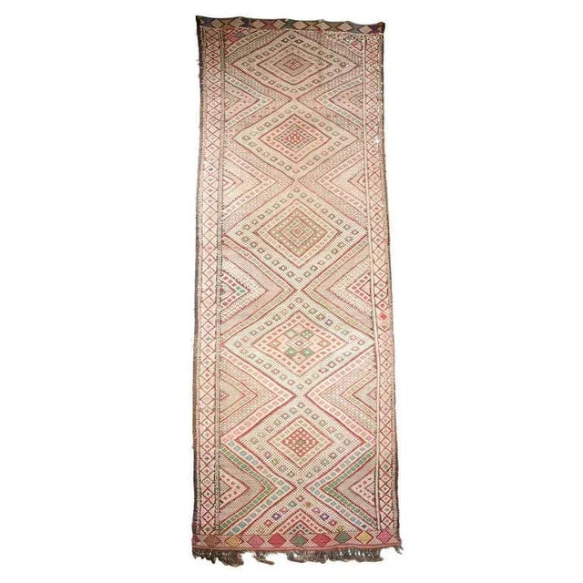 1960s Vintage Tuareg Moroccan Tribal Runner Rug For Sale - Image 13 of 13