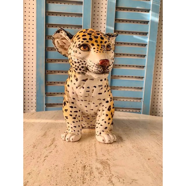 Ronzan Style Baby Jaguar Ceramic, 1970s, Italy | Chairish