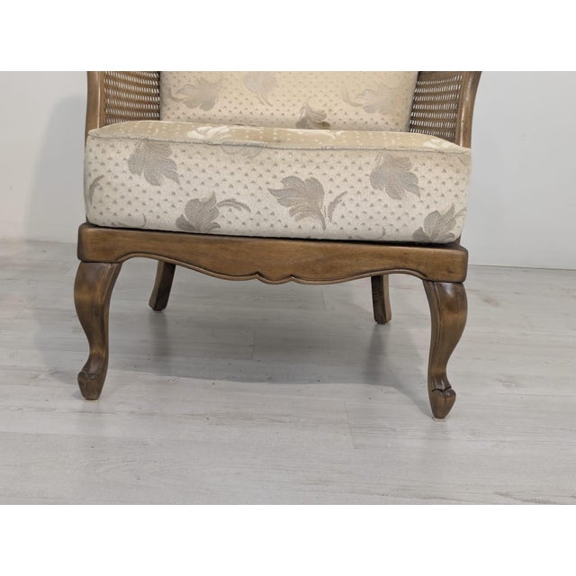 Wood Chippendale-Style Lounge Chair with Rattan, 1965 For Sale - Image 7 of 17