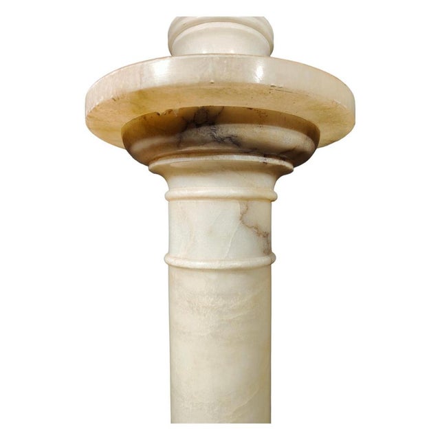 1900 - 1909 Large Alabaster Jug on Illuminated Base, 1900s For Sale - Image 5 of 17