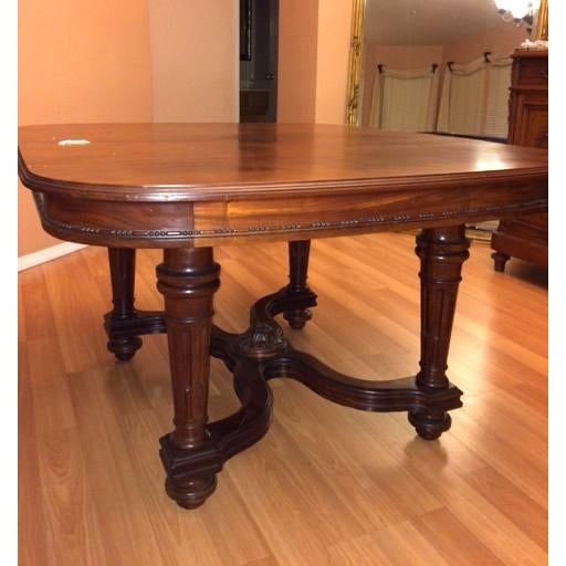 1920s 1 Antique Dinner Table and 4 Chairs - Set of 5 For Sale - Image 10 of 18