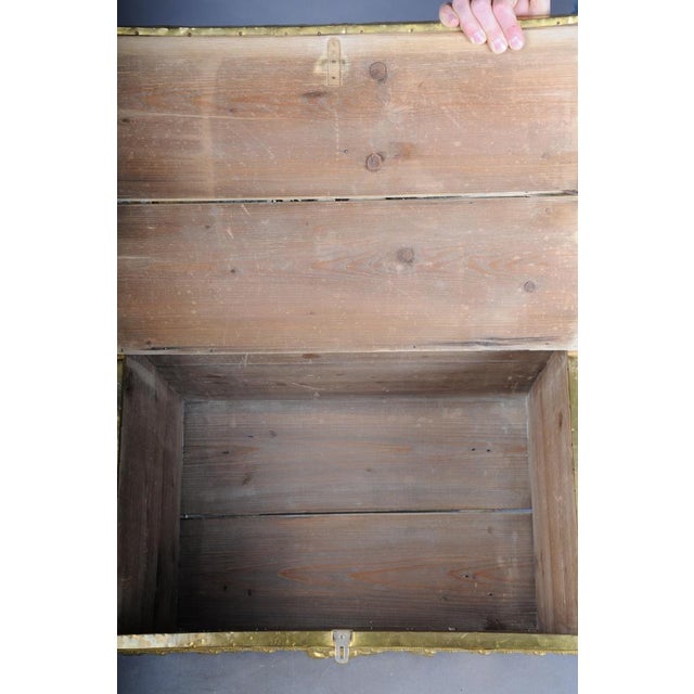 Antique Dutch Chest in Gilt Brass, 19th Century For Sale - Image 12 of 13