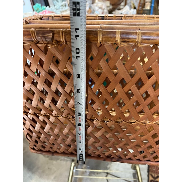 Up for consideration is a beautiful vintage wicker desk/paper organizer basket. This would look lovely in your home, and...