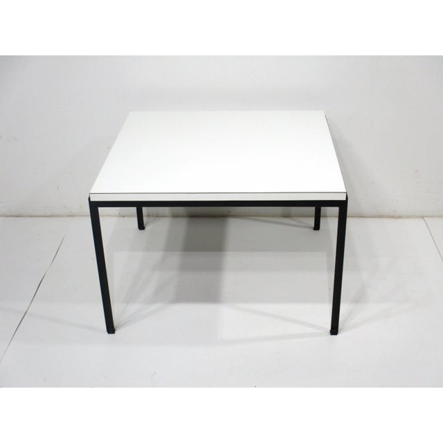 White Early Knoll T Angle Side Table by Florence Knoll For Sale - Image 8 of 8