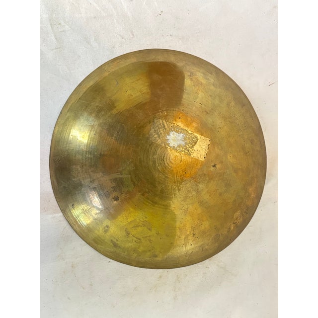 Metal Mid 20th Century Brass Bowl For Sale - Image 7 of 7