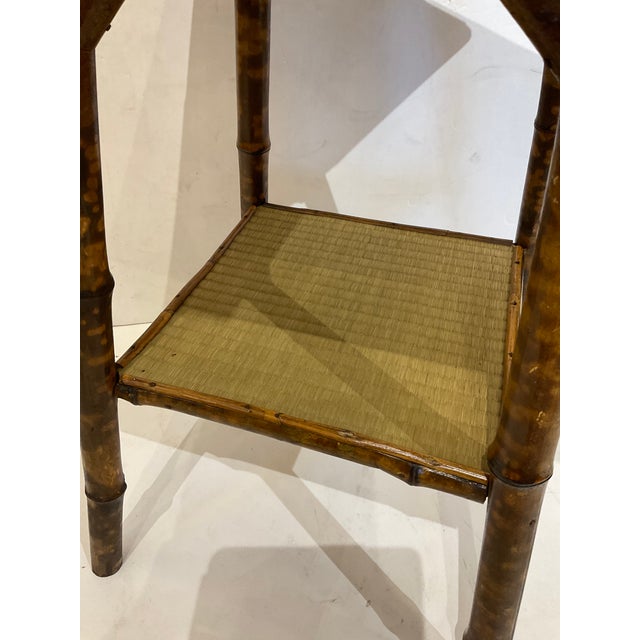 Camel 19th Century English Bamboo Side Table For Sale - Image 8 of 9