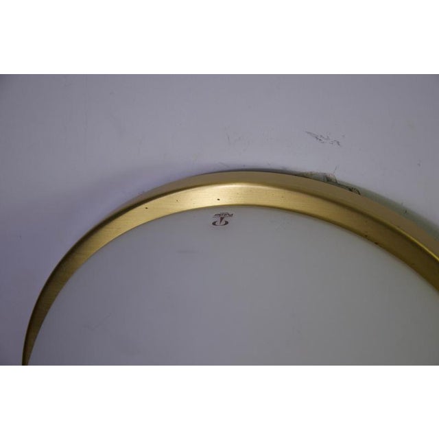 Brass and Opal Glass Wall Lamps from Peill & Putzler, 1970s, Set of 2 For Sale - Image 6 of 9