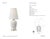 Thomas O'Brien by Visual Comfort Signature Opera 16" Table Lamp in Ivory with Linen Shade Designer: Thomas O'Brien Height:...