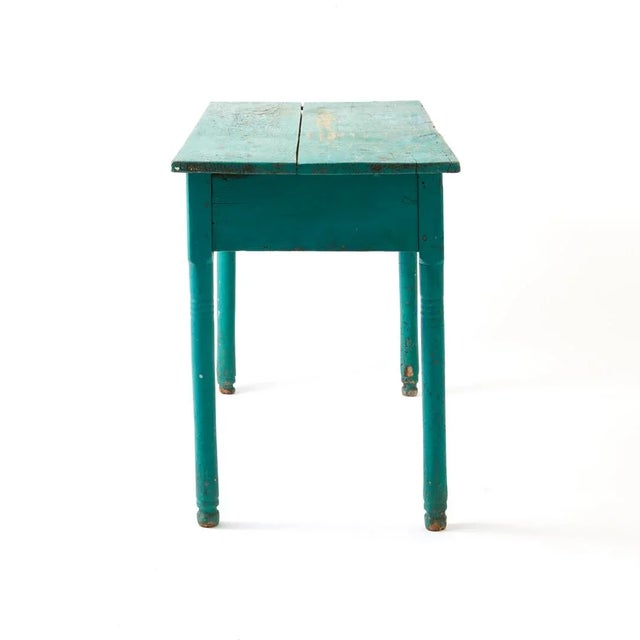 Farmhouse Antique Painted Table, Early 20th Century For Sale - Image 3 of 12