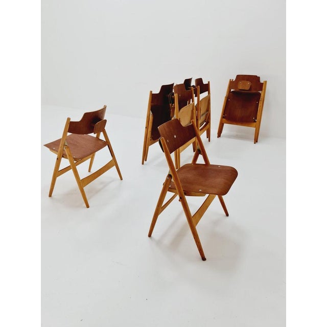Austrian Folding Chair by Egon Eiermann for Wilde & Spieth, 1950s For Sale - Image 6 of 11