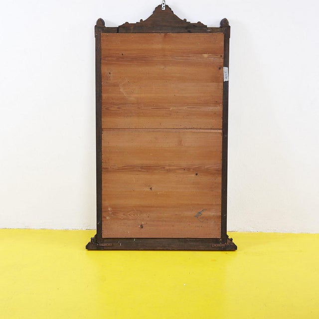 Antique Mirror with Decorations For Sale - Image 9 of 11