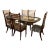 Important Italian Mid-Century Dining Table With 6 Chairs Attributed to Paolo Buffa For Sale
