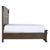 Traditional Walnut Stain Wood Panel Queen Bed Frame For Sale - Image 3 of 6
