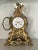 19th Century French Louis XVI Ormolu Bronze Table / Mantle Clock With Putty For Sale - Image 9 of 12